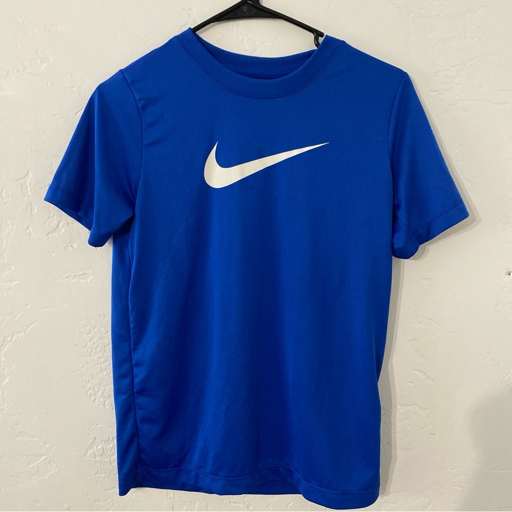 Medium youth Nike blue Dri-Fit shirt
